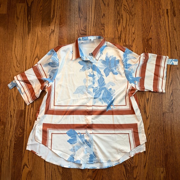 Billy J Amore Print Sicily Shorts Co-Ord Set Button Up Shirt US M AU 10 - Picture 5 of 16